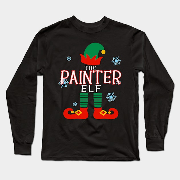 Painter Christmas Elf Gifts Long Sleeve T-Shirt by FamilyLove